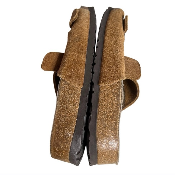 BETULA Birkenstock Arizona Sandals Suede Sienna Brown Size 38 UNISEX L7 M5 - Picture 4 of 8